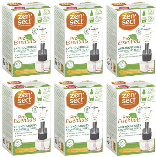 ZEN'SECT Lot de 6 recharges pour diffuseur électrique ProEssentials