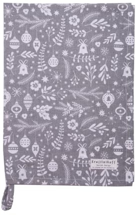 Krasilnikoff - Geschirrtuch - Christmas Spirit/Weihnachtsstimmung (Grey)