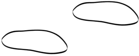 Supvox 2st Reparatur Von Gummiriemen Riemen Für Plattenspieler Aus Gummi Grammophon Recorder Gummiband Gürtel Für Phonographen Video-gummigürtel Laufwerke Kassettenband Quadrat Lipgloss