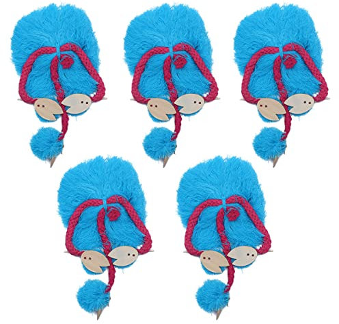 ibasenice 5 Stück Schnur Stofftiere, Plüschtiere Handpuppen Kidcraft-spielset Hawaiianische Partydekorationen -plüsch Hängende Flamingoverzierung Kind Hölzern Draht Ziehen Strauß