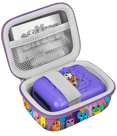 Leayjeen Digitales Haustier Tasche, kompatibel mit Bitzee - Digitales Haustier zum Anfassen,Hard Eva Protective Bag,für Kinder ab 5-12+ Jahren (nur Gehäuse) Lila