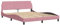 vidaXL Bettgestell, Polsterbett Bett mit Kopfteil, Bettrahmen mit Lattenrost für Schlafzimmer, Schlafzimmerbett Doppelbett, Rosa 160x200cm Samt
