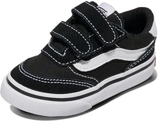 Vans Unisex Kinder Brooklyn Ls V Sneaker, Suede/Canvas Black/White, 24 EU