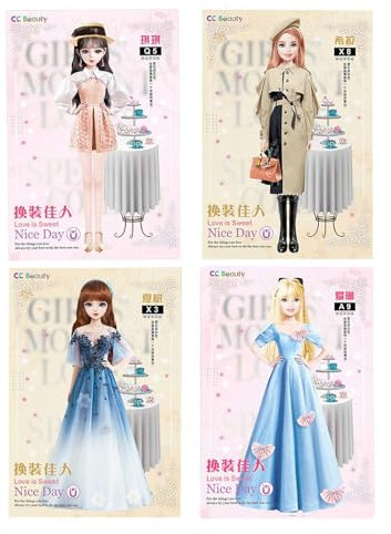 Magnetische Anziehpuppen, Magnetisches Anziehspiel, Princess Magnetische Anziehpuppe, Magnetische Prinzessinnen-Ankleidepuppe Aus Papier, Magnetische Anziehpuppe Mit Outfits, Geschenk Für Mädchen