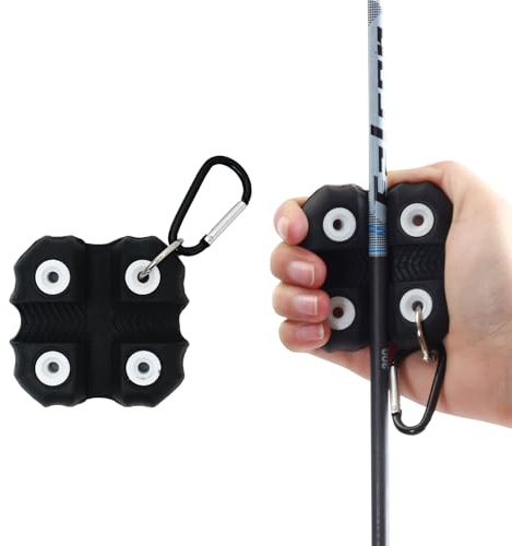SPG Arrow Puller Archery with Metal Belt Clip, Square Shape Archery Arrow Puller Gripper Target Remover Tool for Target Practice (1 Pack Black)