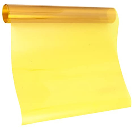 QUMIIRITY Sunset Atmosphere Lamp 30cm x 200cm Yellow Light Diffuser Film Colorful Overlay Light Filters for Photography and Mood Lighting