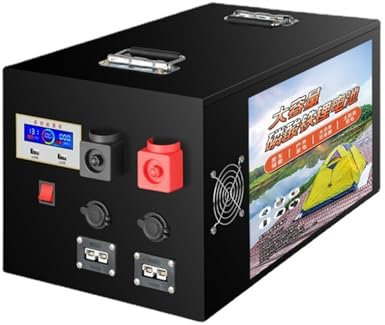 HJGHY 12V 100Ah 150Ah 250Ah 300Ah LiFePO4 Battery Lithium Iron Phosphate Battery 5000+ Deep Cycles for Home Use Emergency Outage Travel RV Trip Solar Street Light Maintenance,12V,100Ah