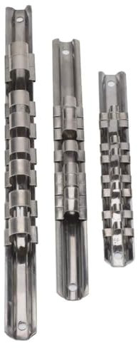 ZJchao Socket Organizer, Socket Rails 1 / 4in, 3 / 8in, 1 / 2in Metal Socket Organizer with Stable Build for Workshop