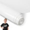 Kigniote Plotterfolie Textil Glitzer Weiss, 30,5 x 200 CM Heat Transfer Vinyl Plotter Bügelfolie, Flexfolie Plotter Textil Transferfolie zum Aufbügeln für DIY T-Shirt, Stoffe, Hoodie