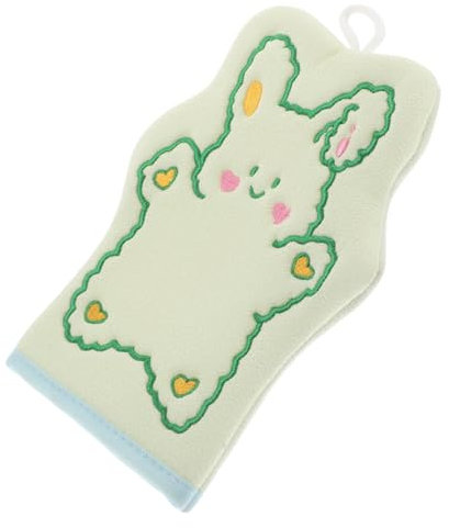 Toyvian Cartoon-kaninchen-badetuch Flauschige Ballhandtücher Für Das Badezimmer -waschlappen-handschuh Patches Zum Aufbügeln Von Tieren Aufnäher Für Kleidung Süße Patches Baumwolle