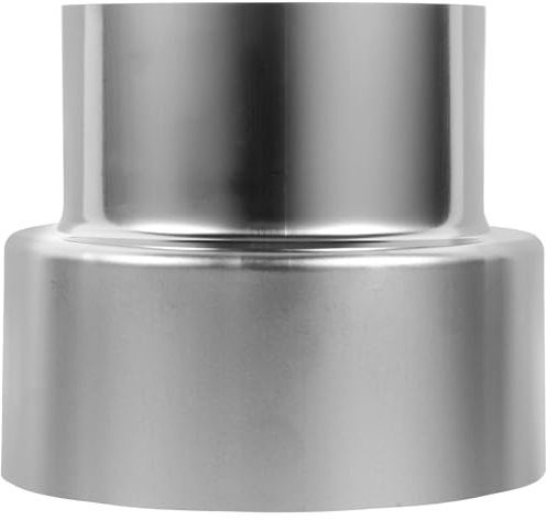 Raccordo Riduttore in Acciaio Inox per Tubo Scarico Scaldabagno Gas 10-8cm | Adattatore per Riscaldatore Gas, Diametro Interno Dieci Centimetri, Esterno Otto, Struttura Stabile, Installazione Semplice