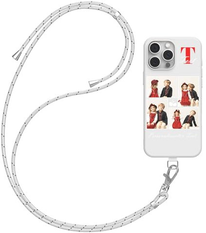 DCPPCY Handykette Personalisierte Handyhülle für iPhone 11 Pro Max, Selbst Gestalten Hülle mit Handyband Kette, TPU Custom handyhülle mit Foto Bild Text, Hülle mit Eigenem Foto (Mehrfarbig)