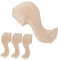SHINEOFI Lot De 4 Pieds De Meuble en Bois Massif Sculpté, Pieds De Rechange pour Table Basse, Armoire, Table De Chevet, Canapé