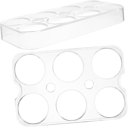 jojofuny 2stücke Eierhalter für Kühlschrank Transparenter Eierhalter Eierablage für Kühlschrank für Eier für Kühlschrankschubladen