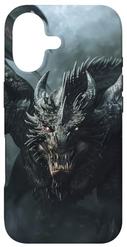 Hülle für iPhone 17 Wilder und majestätischer Drache mit dunklen Flügeln