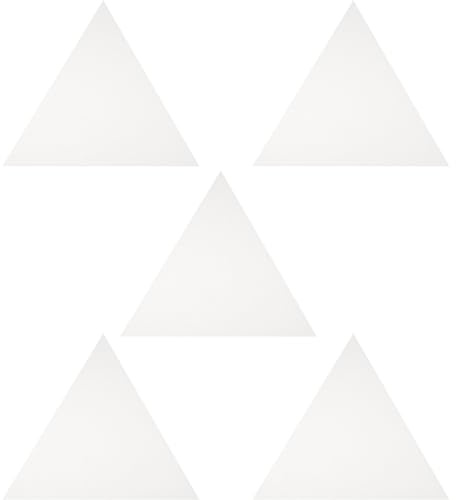 VILLFUL 5 Stück Leeres Leinwand Panel 30cm Gleichseitige Dreiecke Bruchfeste Ölmalplatten aus Malbrett Geeignet für Kinder und Künstler zum Malen und Kreativen Gestalten