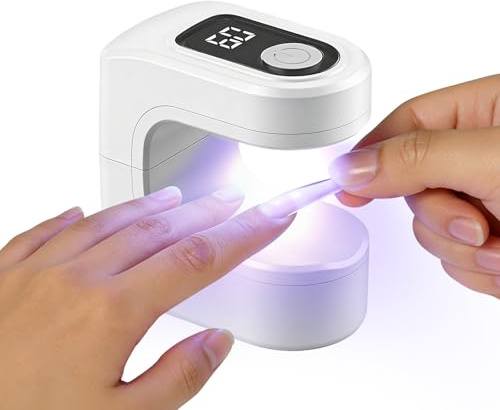 Mini Lampe UV LED, Portable Mini UV LED Lampe À Ongles avec USB Rechargeable, Séchoir à Ongles, pour Capsule Ongle Colle faux Ongles, Fête des Mères Cadeau