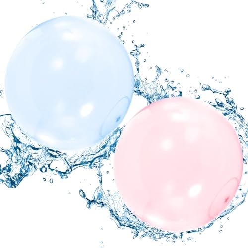 Bubble Ball, AVCXEC 2 Stück 120 cm Wasserblasenball, Wasserball Transparenter Hüpfballon, Transparenter Wasserblasenball, Aufblasbarer Wasserball, Reißfeste Ballons, Bubble Ball Outdoor