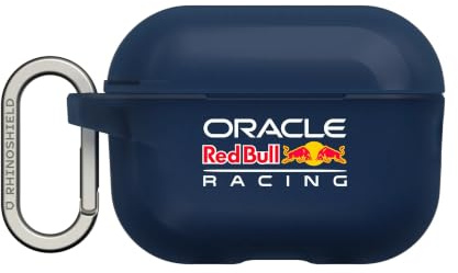 RhinoShield Kopfhörer-Hülle für AirPods Pro 3 - Königsblau | Oracle Red Bull Racing Fallschutz nach Militärstandard, kabelloses Laden, Karabiner inklusive