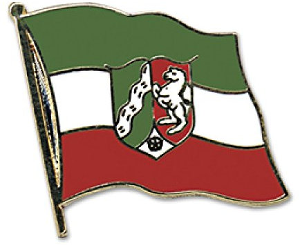 Flaggen-Pin vergoldet : Nordrhein-Westfalen NRW