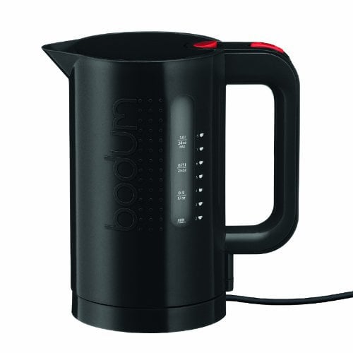 Bodum Bistro Electric Water Kettle, 1.0 Litre, 1300 Watt, Black, 11452-01UK