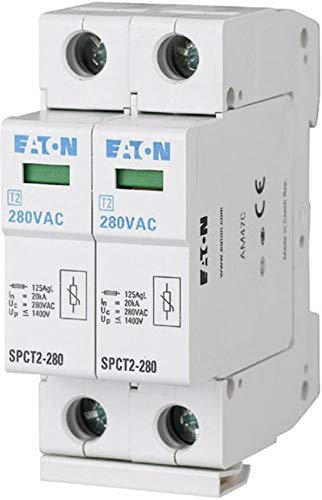 Eaton 167604 Parafoudre enfichable, 2P, 385 Vac, 2 x 20ka