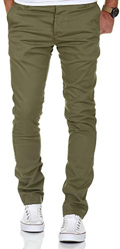 Amaci&Sons Herren Slim Fit Stretch Chino Hose Jeans 7100