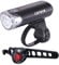 Bike Lights Set - 150 Lumen Front Bicycle Light & 30 Lumen Rear Lamp | USB Rechargeable | Cycling Lighting for Night Riding | Weather-Resistant & Easy-Mount | EL135 | CatEye Bike Accessories