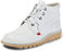 Kickers Unisex Kick Hi Classic Ankle Boots | Extra Comfortable | Added Durability | Premium Quality, White, 8 UK
