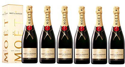 - 6 FLASCHEN - Moët & Chandon Champagne Imperial Brut 750ML
