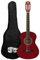 Mad About Ma-Cg08 Guitarra Clásica 1/2 Tamaño Rojo Guitarra Clásica - Colorida Guitarra Española con Bolsa de Transporte, Correa, Púas y Cuerdas de Repuesto