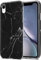 cadorabo Case compatible with Apple iPhone XR in Black White Marble No. 22 - TPU Silicone Cover with Mosaic Pattern Design - Ultra Slim Protective Gel Shell Bumper Back Skin