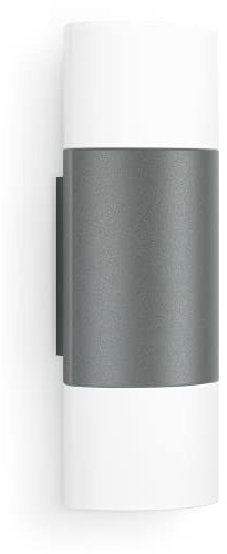 Steinel Wandleuchte L 910 S Anthrazit, Up-/Downlight ohne Sensor, 9.8 W LED Außenleuchte, warmweiße Wandlampe, Aluminium