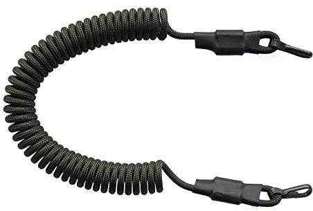 EdcX Paracord Tactical Lanyard, Spiral-Kabel, elastischer Schlüssel-Anhänger aus Paracord