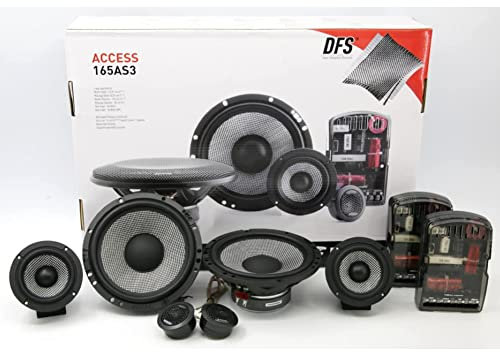 KIT SET PER FOCAL ACCESS 165AS3 1 kit a 3 vie da 16,5 cm 165 mm 6,5 di diametro da 80 watt rms 160 watt max 4 ohm 90 db 2 woofer + 2 midrange + 2 tweeter + 2 crossover, kit a coppia