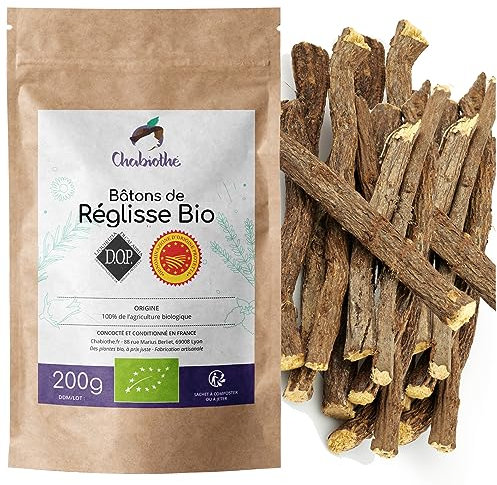 Palitos de regaliz 100% ORGANICO 200g - IGP Italia, Calabria - bolsita biodegradable resellable.