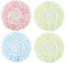 4 Pezzi Cuffia Doccia Riutilizzabile Impermeabile Cuffia da Bagno Elastica Grande Shower Caps, Capelli Protezione per Donna Doccia Spa Salon Bagno Uso Domestico