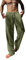 YAOBAOLE Lässige Leinen Hose Herren Sommer Leinenhose Herren Lang Loose Leinen Freizeithose Herren Armeegrün XL