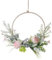 Greyoe Türkranz Frühling, Trockenblumen Deko Trockenblumen Kranz Türkranz Modern Fensterdeko Hängend Türkranz Trockenblumen Türkranz Personalisiert Für Tür Deko Wanddeko Türkranz Ganzjährig WeißRosa