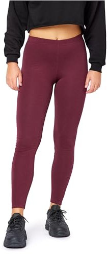 Bellivalini Damen Thermo Leggings Gefüttert für Winter Warme Apre Ski BLV50-320 (Weinrot, XL)