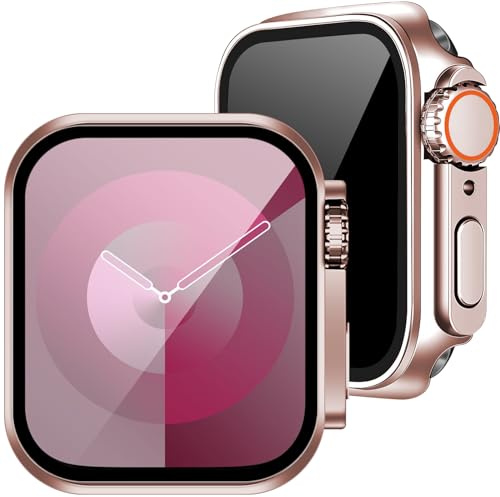 2Buyshop Hülle für Apple Watch Serie SE & 6 5 4 44mm Schutzhülle Hülle mit Anti Spy Sichtschutz Displayschutz Sehen Aus Wie iWatch Ultra Schutz Gehäuse für Apple Watch Series SE 6 5 4 Hülle 44mm Case