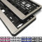 2X Kennzeichenhalter 520 x 110 mm für Standard Kennzeichen 52 x 11cm Nummernschildhalter Kennzeichenhalterung (Silber gebürstet)