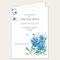 dotty about paper Funeral Order of Service - Forget Me Not Bouquet - Pack of 10