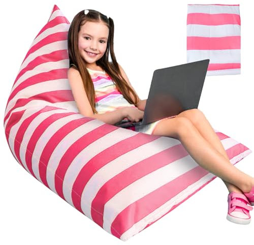 BYZESTY Kinder Aufbewahrungstasche Für Spielzeug: Weißer Plüschstoff Bietet Komfort Und Vielseitigkeit, Ideal Für Kinderzimmer, Schule Und Zuhause (72x127x72 cm)