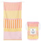 Dock & Bay Beach Towel - Quick Dry, Sand Free - Compact, Lightweight - 100% Recycled - Includes Bag - Lemonade Waves, Extra Large (200x90cm, 78x35)