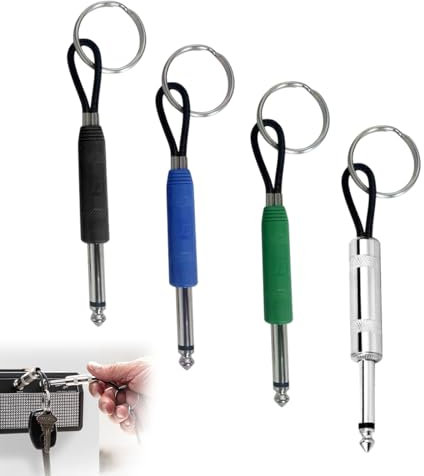 Porte Clés Mural Keyboard Jack Rack Support pour Touche de Guitare 4 Pcs Porte Clés, Keyrings