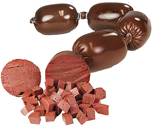 Schecker Hundewiúrst - DTS-5 (Dog Trainer-Spezial) - die Hundesport Wurst - 25 x 70g - Fleischwurst