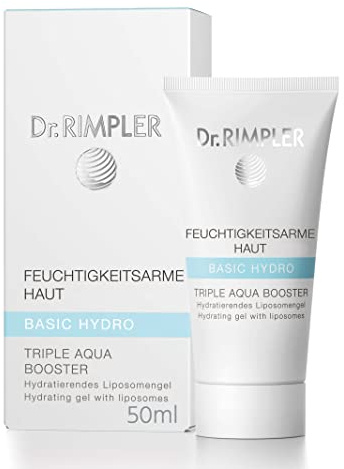 Dr. RIMPLER BASIC HYDRO Triple Aqua Booster 50 ml - 24h Creme, Feuchtigkeitsbooster und Maske in einem Produkt - für maximalen Frische-Effekt - Gesichtspflege mit Hyaluronsäure