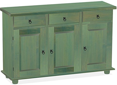 Sideboard Bambus mintgruen Rio Classico Esszimmer Holz Pinie Massivholz Echtholz Farbe wählbar Brasilmöbel