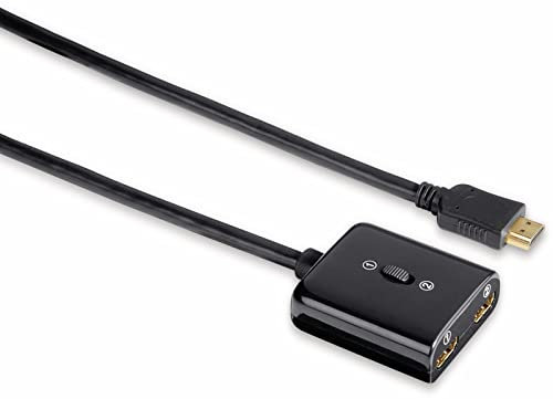 THOMSON HDMI™ Switchbox (2x HDMI™ Eingänge, 1x HDMI™ Ausgang, vergoldet) schwarz/gold